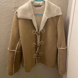 Genuine suede coat